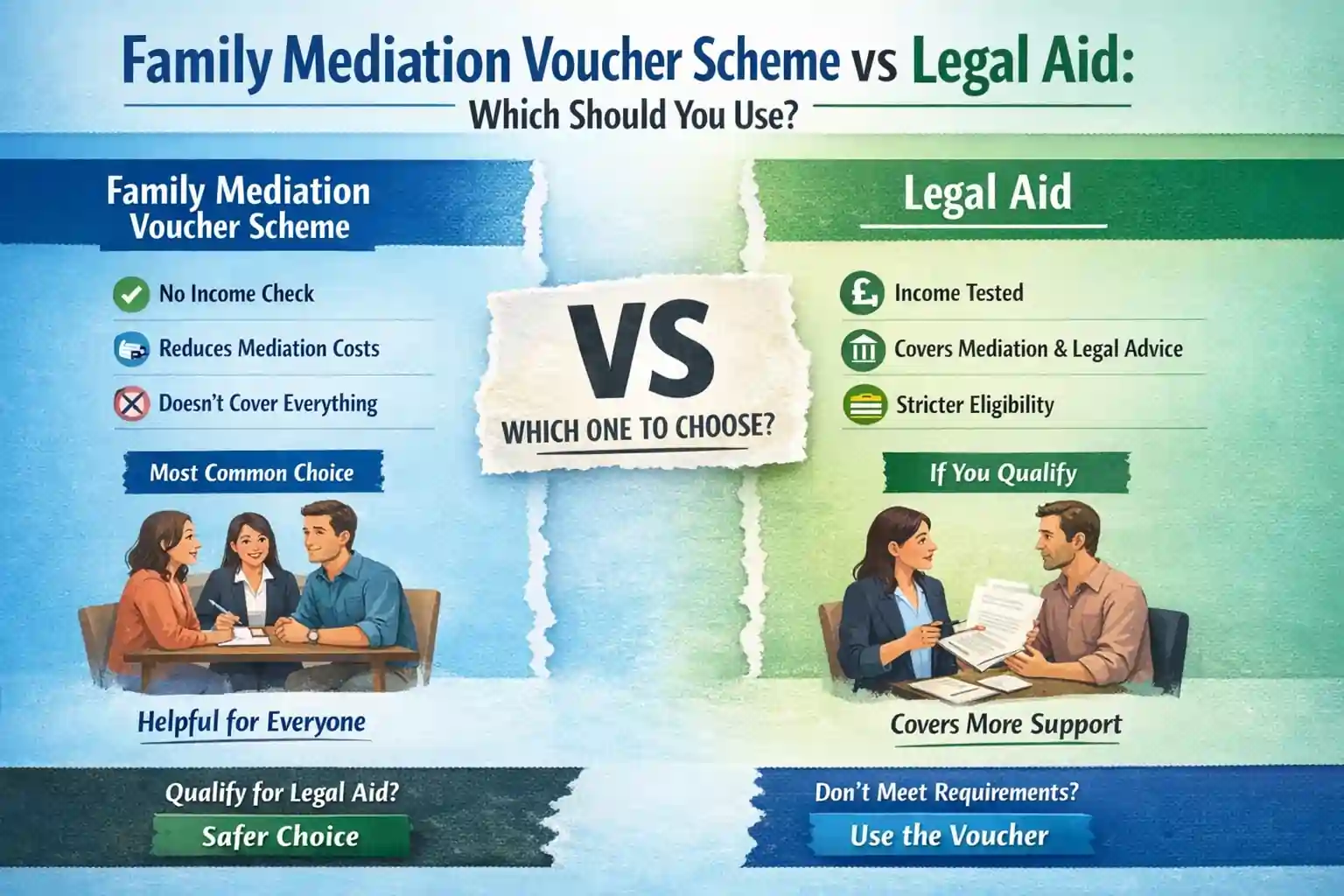 Family Mediation Voucher Scheme vs Legal Aid: Which Should You Use Harlow?