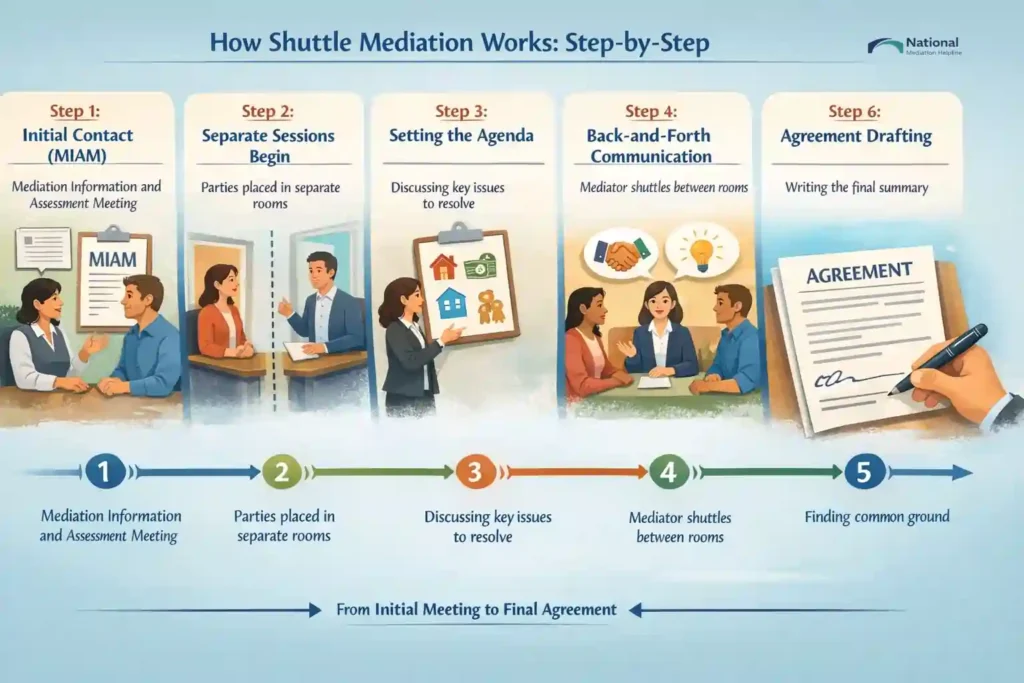 How Shuttle Mediation Works: Step-by-Step Harlow
