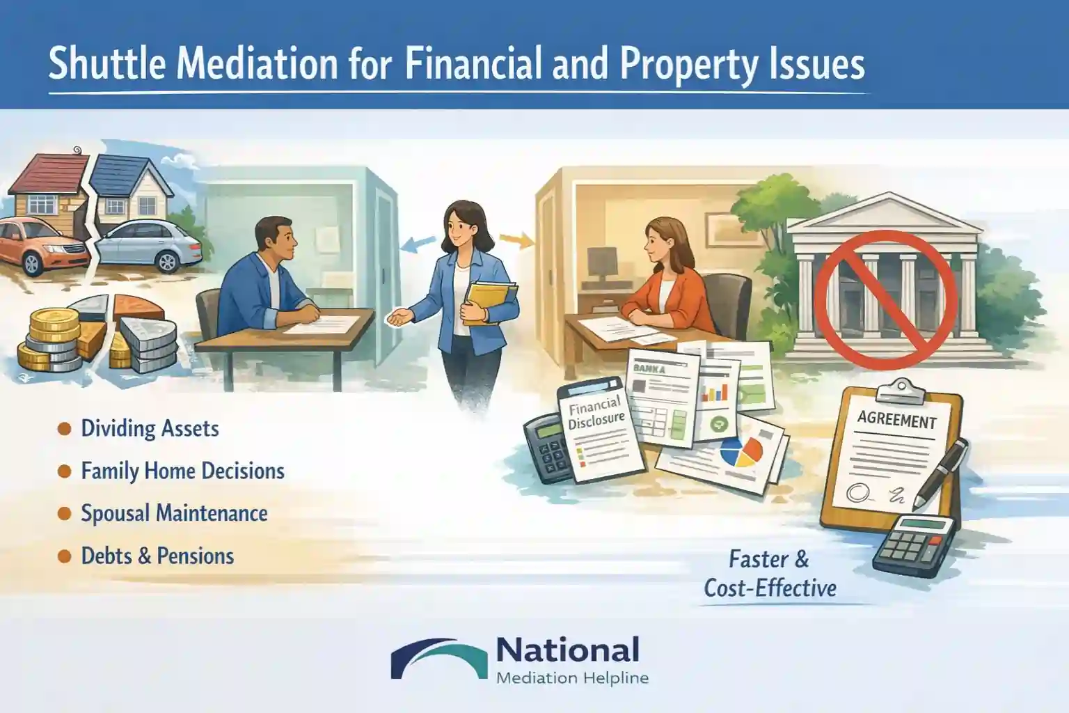 Shuttle Mediation for Financial and Property Issues Harlow