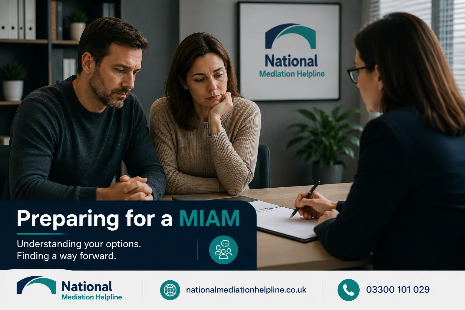How to prepare for a miam in Harlow Preparing for a MIAM. An image explaining how to prepare yourself emotionally and rationally for the first miam appointment 