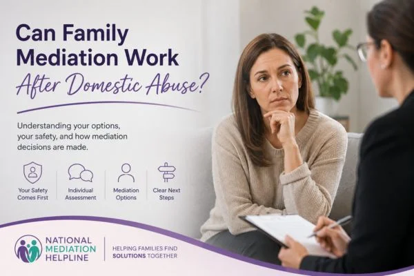 Can Family Mediation Harlow Work After Domestic Abuse?